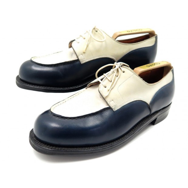 chaussures jm weston derby golf 5.5d 39 cuir bicolore