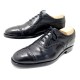 CHAUSSURES CHURCH'S DIPLOMAT 8F 42 RICHELIEU BOUT FLEURI EN CUIR NOIR SHOES 620€