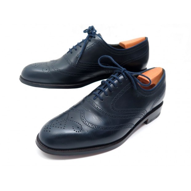 NEUF CHAUSSURES JM WESTON RICHELIEU 391 CUIR BLEU 