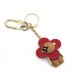 NEUF PORTE CLES LOUIS VUITTON VIVIENNE M63077 BOIS & RESINE ROUGE KEY CHAIN 395€