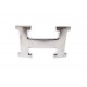 NEUF BOUCLE DE CEINTURE HERMES ACIER PALLADIE MARTELE