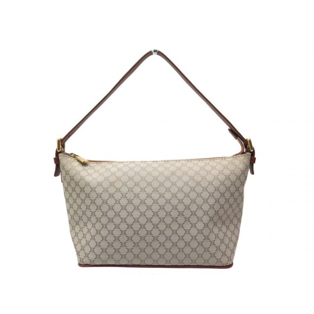 SAC A MAIN CELINE EN TOILE MONOGRAMMEE BEIGE PORTE EPAULE CANVAS HAND BAG 850€