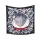 NEUF RARE FOULARD HERMES NOEL AU 24 FAUBOURG BALTCHENKO EN SOIE NOIR BOITE SCARF