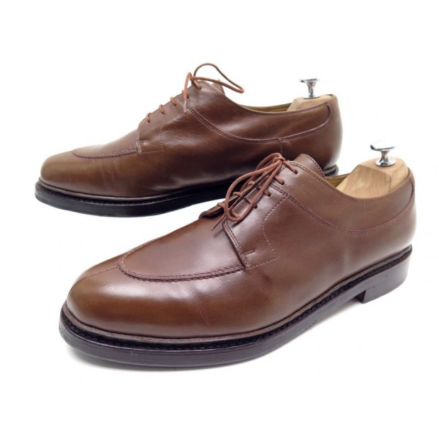 NEUF CHAUSSURES PARABOOT AVIGNON 9 43 COUSU NORVEGIEN DERBY MARRON SHOES 370