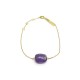 BRACELET MORGANNE BELLO FRIANDISE COUSSIN 1012YB1A103 OR JAUNE ET AMETHYSTE 370€