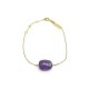 BRACELET MORGANNE BELLO FRIANDISE COUSSIN 1012YB1A103 OR JAUNE ET AMETHYSTE 370€