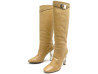 chaussures hermes empire bottes a talons 39.5 en cuir