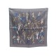 FOULARD HERMES PRINTEMPS ETE 69 AUTOMNE HIVER 70 SOIE GRIS GAVROCHE SILK SCARF