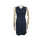 ROBE CHANEL DENIM SANS MANCHES 36 