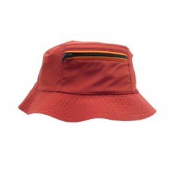 NEUF CHAPEAU HERMES HOMME MAGIC TOILOVENT DEPERLANTE T 58 ROUGE BOB CANVAS HAT