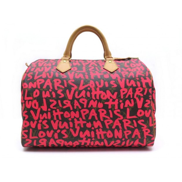 RARE NEUF SAC A MAIN LOUIS VUITTON ED LIM SPEEDY 30 GRAFFITI SPROUSE COLLECTOR 