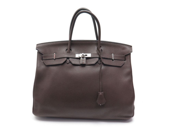 sac a main hermes birkin 40 en cuir togo marron