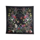 NEUF FOULARD GUCCI BLOOMING IN YOUR GARDEN CARRE 90 EN SOIE NOIR SILK SCARF 300