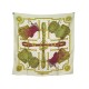 VINTAGE FOULARD HERMES SELLES A HOUSSE CARRE 90 EN SOIE BEIGE SILK SCARF 370