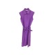 ROBE YVES SAINT LAURENT EN COTON & SOIE VIOLET TAILLE 36 S PURPLE DRESS 1900