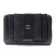 PORTEFEUILLE CHANEL LOGO CC TIMELESS PORTE MONNAIE EN CUIR NOIR WALLET 765€