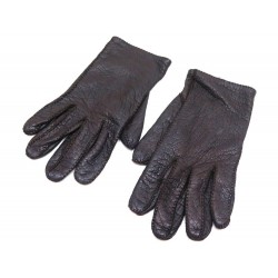 GANTS HERMES CUIR BORDEAUX 