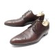 CHAUSSURES LOUIS VUITTON MAYFLOWER 10.5 44.5 DERBY BOUT FLEURI CUIR MARRON 580€