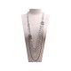 COLLIER CHANEL SAUTOIR LOGO CC 90 CM EN CHAINE METAL ENTRELACEE NECKLACE 1250€