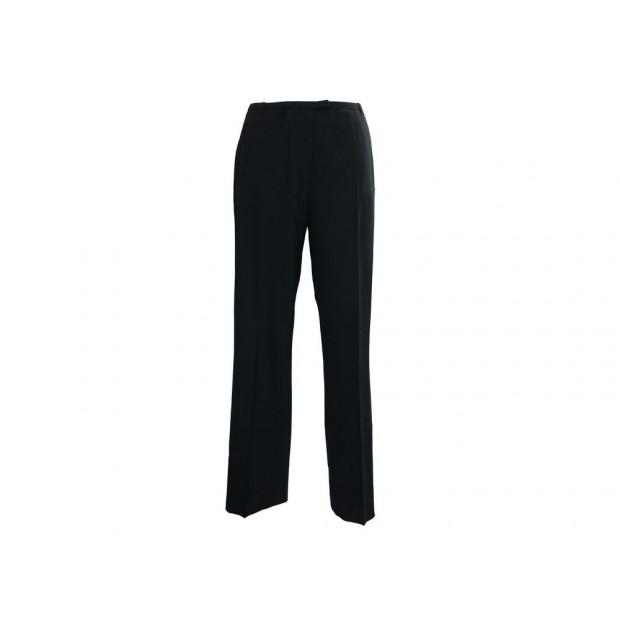 NEUF PANTALON HERMES LAINE NOIR TAILLE 42 IT 38 FR M BLACK WOOL TROUSERS 1400