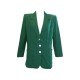 VESTE YVES SAINT LAURENT 3 BOUTONS T 38 M EN COTON VERT FEMME GREEN JACKET 1890€