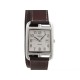 MONTRE HERMES CAPE COD GM 29 MM ACIER AUTOMATIQUE CUIR MARRON STEEL WATCH 2450