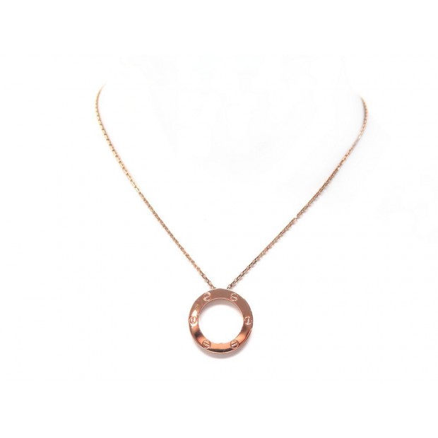 NEUF COLLIER CARTIER PENDENTIF LOVE B7014400 EN OR ROSE 18K GOLD NECKLACE 2920€