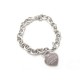 BRACELET TIFFANY & CO COEUR RETURN ARGENT 