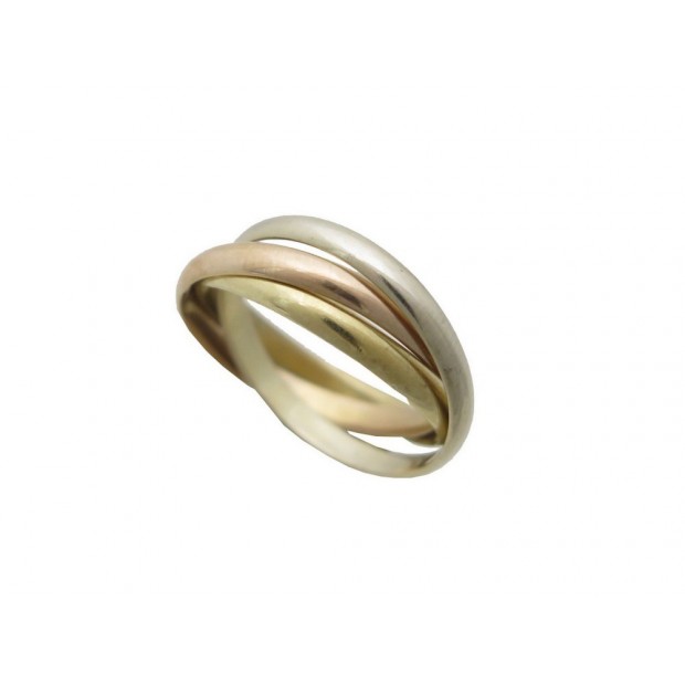BAGUE CARTIER TRINITY 3 ORS PM B4086100 OR GRIS JAUNE ROSE T 55 GOLD RING 940€