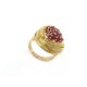 VINTAGE BAGUE OR JAUNE SAPHIR ROSE T 53 10 GR 