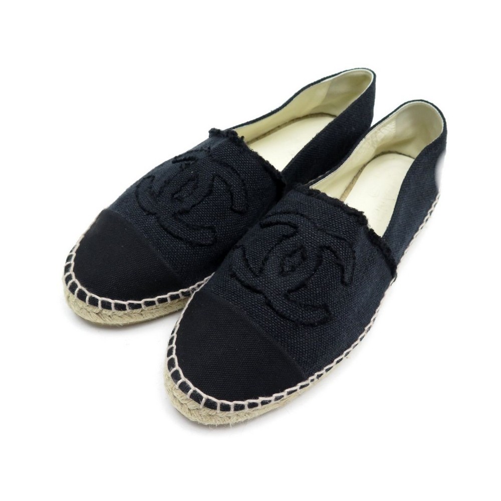 bemærkning Nøjagtighed Lederen chaussures chanel logo cc g29762 espadrilles 41 en