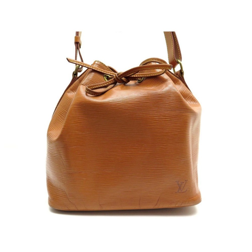 sac a main louis vuitton noe pm en cuir epi camel