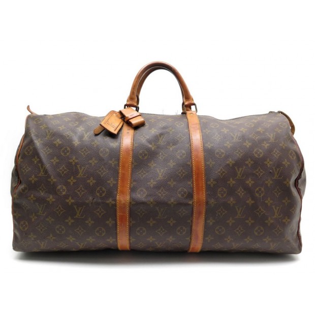 VINTAGE SAC DE VOYAGE LOUIS VUITTON KEEPALL 60 TOILE MONOGRAM TRAVEL BAG 1060€