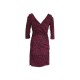 ROBE DIANE VON FURSTENBERG MI LONGUE 36 S EN SOIE ROUGE RED SILK DRESS 315€