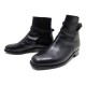 CHAUSSURES JM WESTON JODHPUR BOTTINES EN CUIR NOIR 7F 41 LARGE 41.5 BOOTS 910€