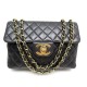 SAC A MAIN CHANEL GRAND TIMELESS JUMBO BANDOULIERE CUIR MATELASSE NOIR BAG 5350€