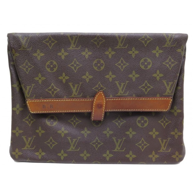 VINTAGE SAC A MAIN LOUIS VUITTON POCHETTE PLIANTE EN TOILE MONOGRAM CLUTCH 1300€