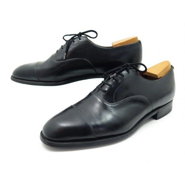 CHAUSSURES CHURCH'S CONSUL 9.5F 43.5 RICHELIEUS CUIR NOIR EMBAUCHOIRS SHOES 775