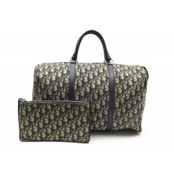 VINTAGE SAC A MAIN CHRISTIAN DIOR BOWLING TOILE MONOGRAM OBLIQUE + POCHETTE BAG