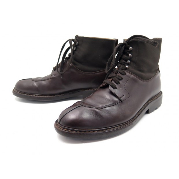 CHAUSSURES HESCHUNG BOTTILLONS GINKGO 7.5 41.5 EN CUIR MARRON BOOTS SHOES 520€