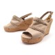 NEUF CHAUSSURES CHLOE SANDALES TALONS COMPENSEES PROJECT 41 EN CUIR SHOES 550€