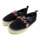 CHAUSSURES LOUIS VUITTON ESPADRILLES NOIR T39.5 