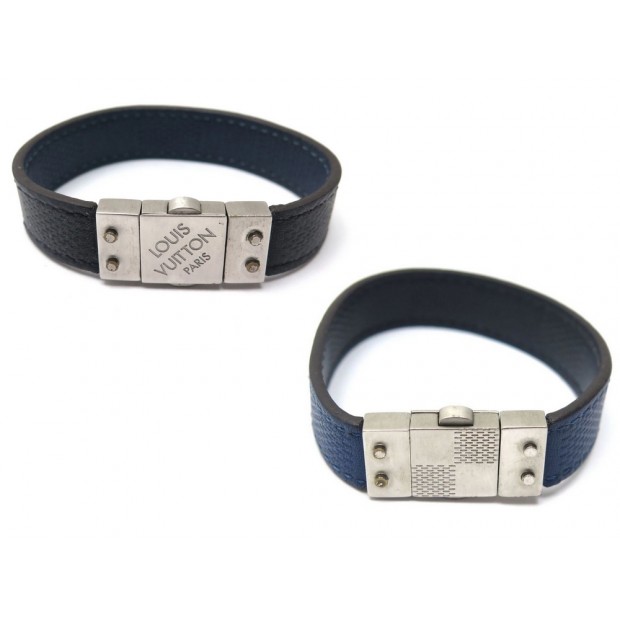 BRACELET LOUIS VUITTON DAMIER BLEU REVERSIBLE