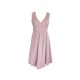 ROBE PRADA MI LONGUE A POIS 42 IT 38 FR M EN SOIE ROSE PINK SILK DRESS 2150€