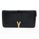 PORTEFEUILLE SAINT LAURENT CHYC CUIR NOIR 