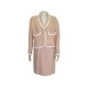 TAILLEUR CHANEL JUPE + VESTE 40 M LIN ROSE PINK LINEN TAILOR SKIRT JACKET 6000€