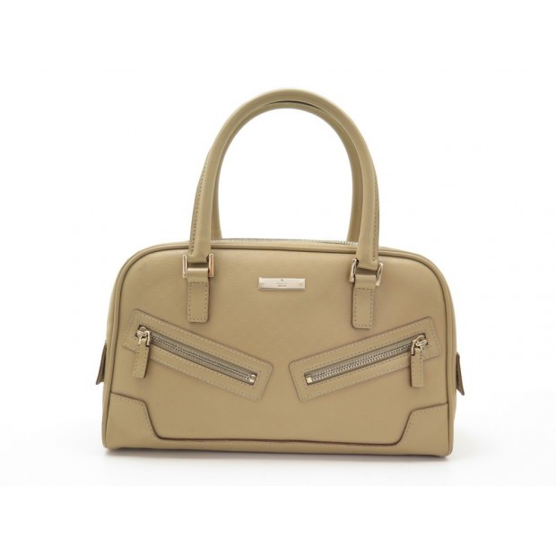 SAC A MAIN GUCCI 000-0852 EN CUIR MONOGRAMME GG BEIGE 25 CM LEATHER HANDBAG 890