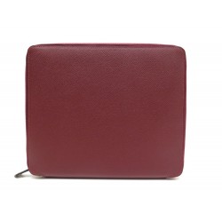 NEUF ETUI IPAD HERMES CUIR TOGO BORDEAUX 26CM BURGUNDY LEATHER IPAD CASE 2275