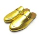 NEUF CHAUSSURES GUCCI MULES PRINCETOWN 423513 MOCASSINS 39 40 FR CUIR DORE 575€