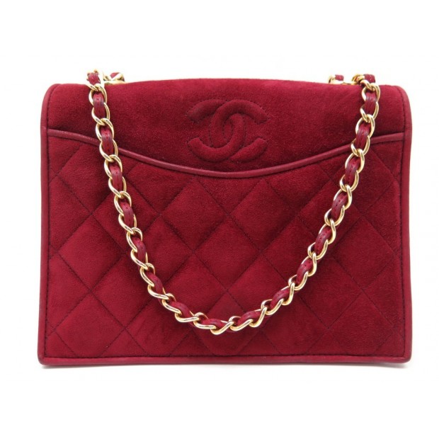 VINTAGE SAC A MAIN CHANEL DAIM MATELLASE 